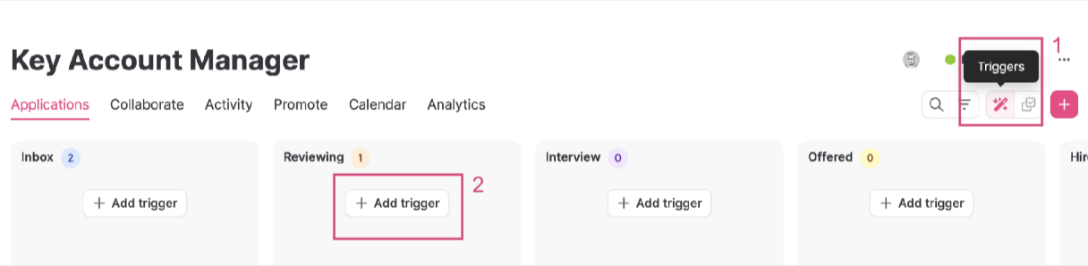 Add Trigger