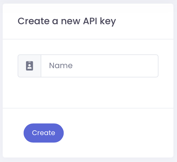 Create API Key